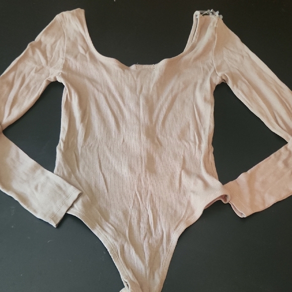 Splash Tan Long Sleeve Bodysuit - Picture 6 of 6